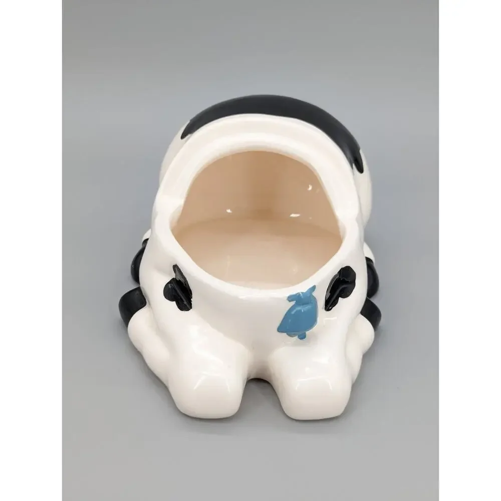 Vintage Ceramic Black White Farm 11
